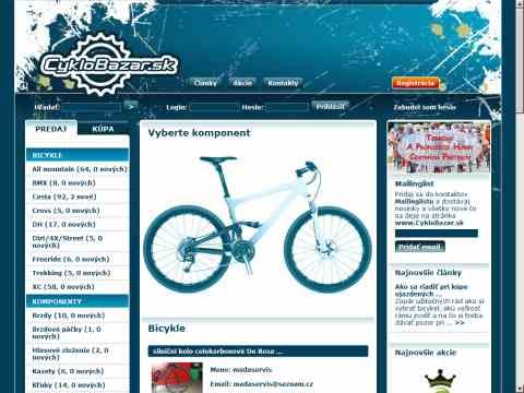 Nhled www strnek http://www.cyklobazar.sk