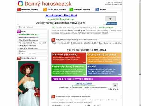 Nhled www strnek http://www.dennyhoroskop.sk/