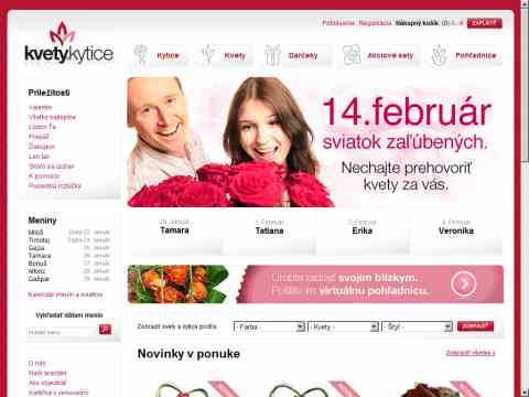 Nhled www strnek http://www.kvetyakytice.sk/