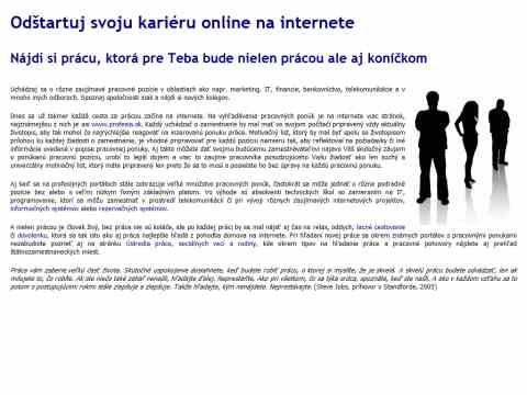 Nhled www strnek http://www.clickjobfair.sk