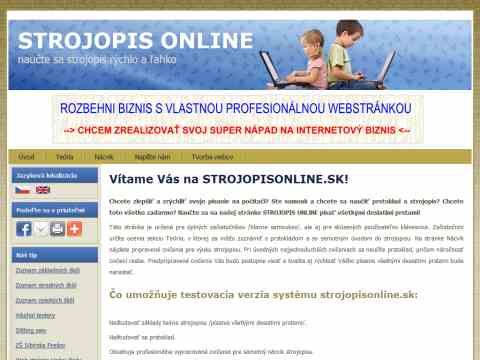 Nhled www strnek http://www.strojopisonline.sk/