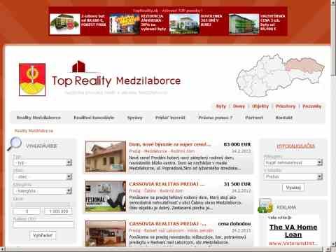 Nhled www strnek http://www.reality-medzilaborce.eu