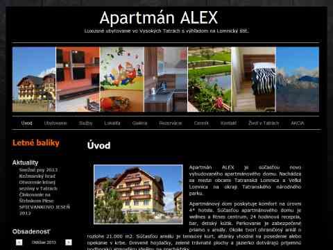 Nhled www strnek http://www.apartmanalex.sk