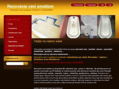 Kliknutím přejdete na http://www.renovacia-vani.eu Náhled www stránek http://www.renovacia-vani.eu