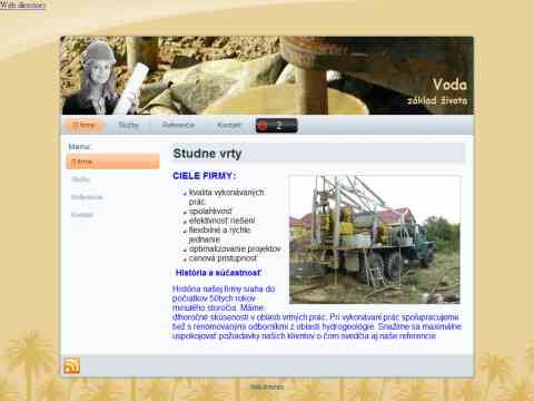 Kliknutím přejdete na http://www.studnevrty.sk Náhled www stránek http://www.studnevrty.sk