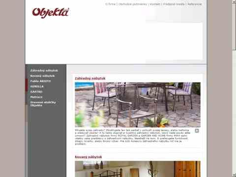 Kliknutím přejdete na http://www.objekta.sk Náhled www stránek http://www.objekta.sk