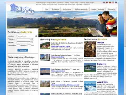 Kliknutím přejdete na http://www.pilgrimtours.sk Náhled www stránek http://www.pilgrimtours.sk