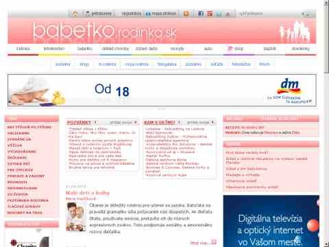 Nhled www strnek http://www.babetko.sk