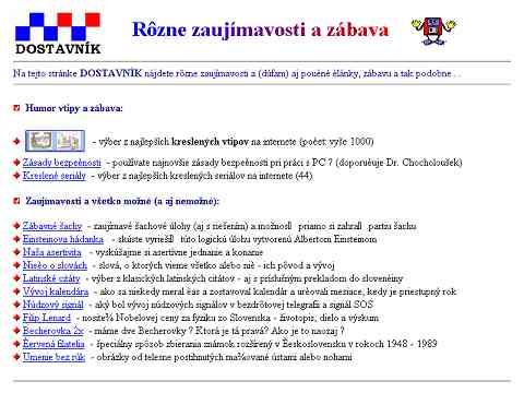 Nhled www strnek http://dostavnik.webpark.sk