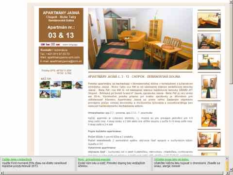 Nhled www strnek http://www.apartmanyjasna.szm.sk/