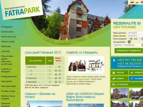 Nhled www strnek http://www.apartmanyfatrapark.sk