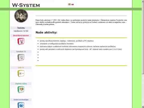 Nhled www strnek http://www.wsystem.sk