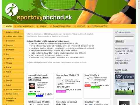 Nhled www strnek http://www.sportovyobchod.sk/