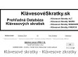 Nhled www strnek http://www.klavesoveskratky.sk/